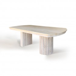 Duct Base - Traverten  Yemek Masası Duct Base - Traverten  Yemek Masası