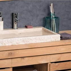 Bej Patlatma Dikdörtgen Mermer Lavabo Bej Patlatma Dikdörtgen Mermer Lavabo