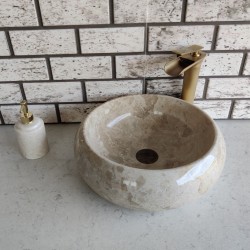Bej Teker Mermer Lavabo Bej Teker Mermer Lavabo