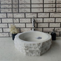 Beyaz Altıgen Mermer Lavabo Beyaz Altıgen Mermer Lavabo