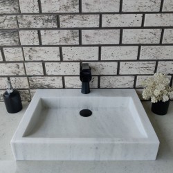 Beyaz Bevel Mermer Lavabo Beyaz Bevel Mermer Lavabo