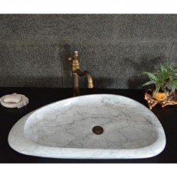 Beyaz Elipse Mermer Lavabo Beyaz Elipse Mermer Lavabo