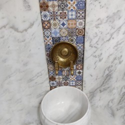 Beyaz Modern Düz Mermer Kurna Beyaz Modern Düz Mermer Kurna