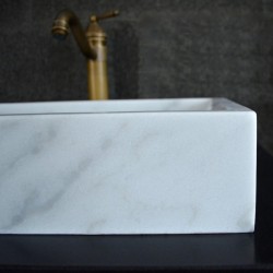 Beyaz Pure Yay Mermer Lavabo Beyaz Pure Yay Mermer Lavabo