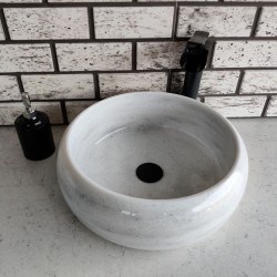 Beyaz Teker Mermer Lavabo Beyaz Teker Mermer Lavabo