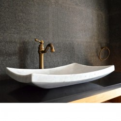 Beyaz Yaprak Special Mermer Lavabo Beyaz Yaprak Special Mermer Lavabo