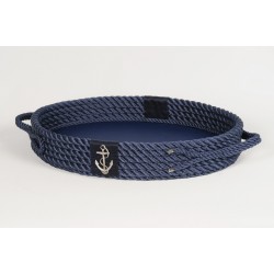 Deri Tabanlı Tepsi (Oval)