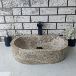 Emparador Oval Mermer Lavabo Emparador Oval Mermer Lavabo