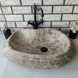 Emparador Step Elips Mermer Lavabo Emparador Step Elips Mermer Lavabo