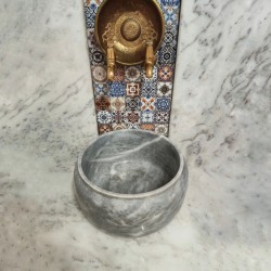 Gri Modern Düz Mermer Kurna Gri Modern Düz Mermer Kurna