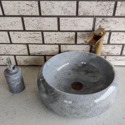 Gri Teker Mermer Lavabo Gri Teker Mermer Lavabo