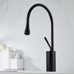 Siyah Minimal Mid Lavabo Bataryası Siyah Minimal Mid Lavabo Bataryası