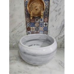 Homojen Modern Düz Mermer Kurna