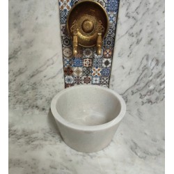 Beyaz Külah Mermer Kurna