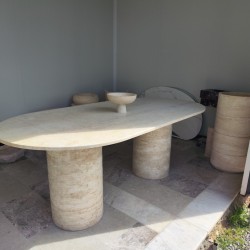 Bullet - Traverten  Yemek Masası Bullet - Traverten  Yemek Masası