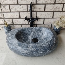 Karaca Siyahı Fat Mermer Lavabo Karaca Siyahı Fat Mermer Lavabo