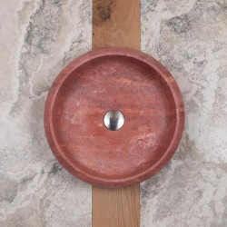 Traverten Red Pahlı Mermer Lavabo Traverten Red Pahlı Mermer Lavabo