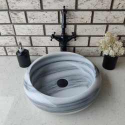 Lined Teker Mermer Lavabo Lined Teker Mermer Lavabo