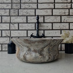 Silver Thin Mermer Lavabo Silver Thin Mermer Lavabo