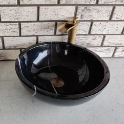 Toros Siyah Çanak Mermer Lavabo Toros Siyah Çanak Mermer Lavabo