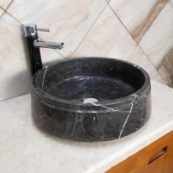 Toros Siyahı Fuga Mermer Lavabo Toros Siyahı Fuga Mermer Lavabo