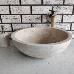 Traverten Çanak Mermer Lavabo Traverten Çanak Mermer Lavabo