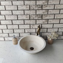 Traverten Külah Mermer Lavabo Traverten Külah Mermer Lavabo