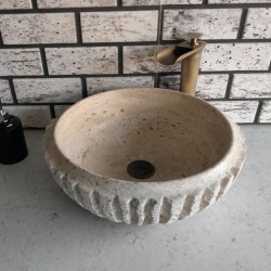 Traverten Kanal Mermer Lavabo Traverten Kanal Mermer Lavabo