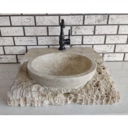 Traverten Masif Mermer Lavabo Traverten Masif Mermer Lavabo