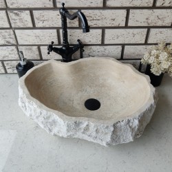 Traverten Messy Mermer Lavabo Traverten Messy Mermer Lavabo
