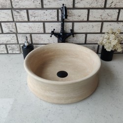 Traverten Thin Mermer Lavabo Traverten Thin Mermer Lavabo